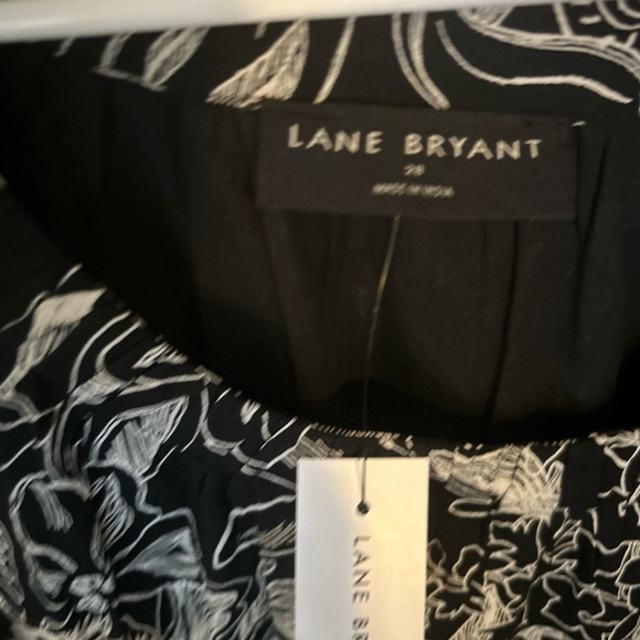 NWT Lane Bryant Black Shirred Scoop-Neck Tiered Maxi Dress Size 28 plus size - Picture 4 of 13